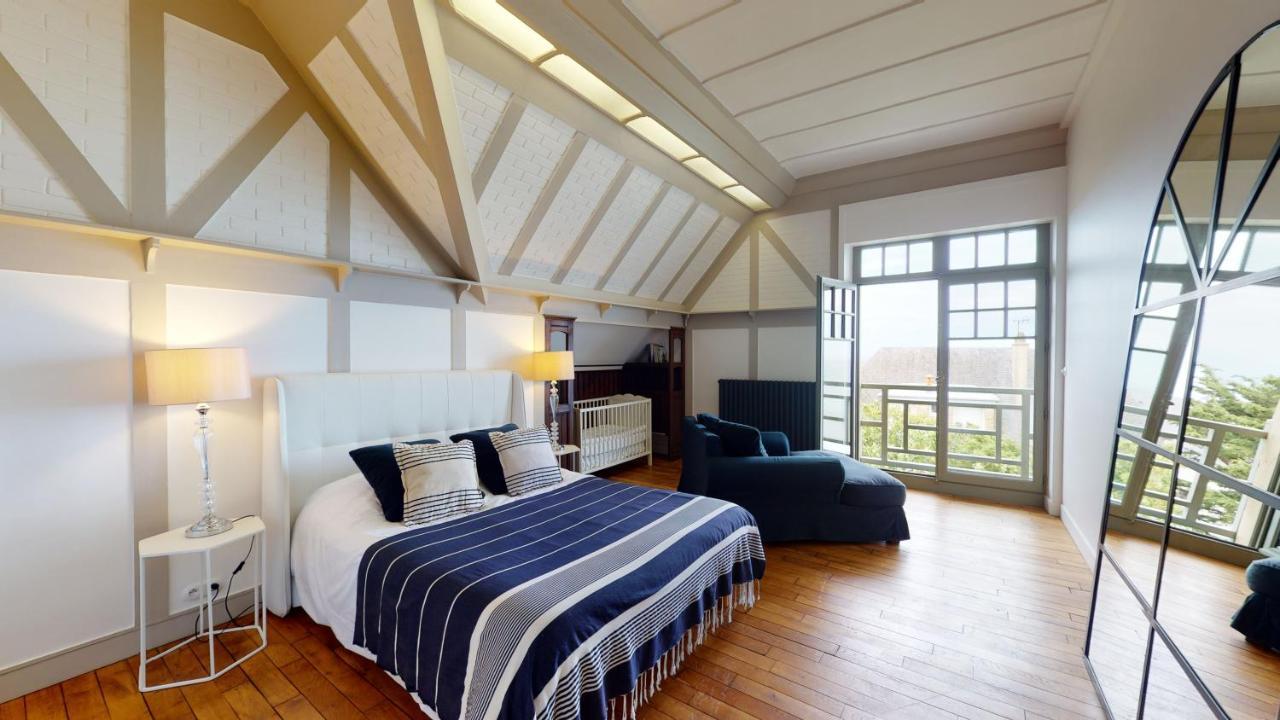Les Roches Grises, Luxueuse Villa Face Mer, 4Etoiles, Spa Et Jardin Panoramique, Societe La Clef Decamp Granville Eksteriør billede