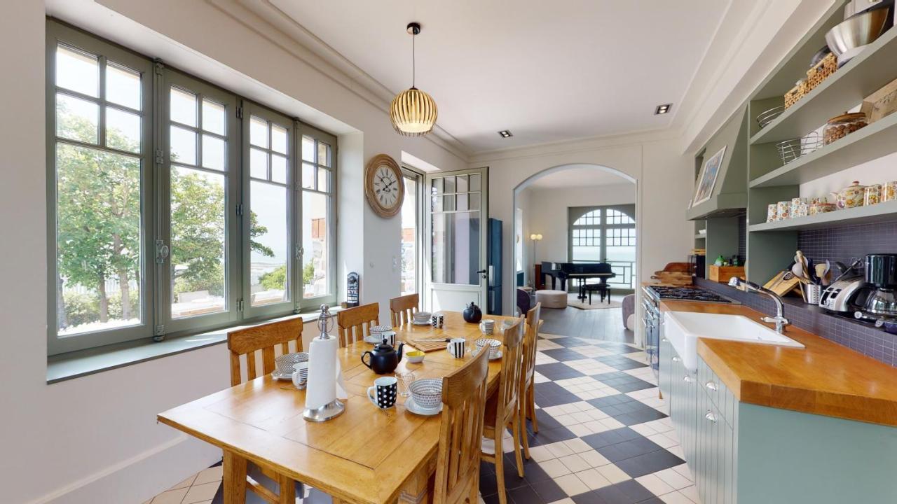 Les Roches Grises, Luxueuse Villa Face Mer, 4Etoiles, Spa Et Jardin Panoramique, Societe La Clef Decamp Granville Eksteriør billede