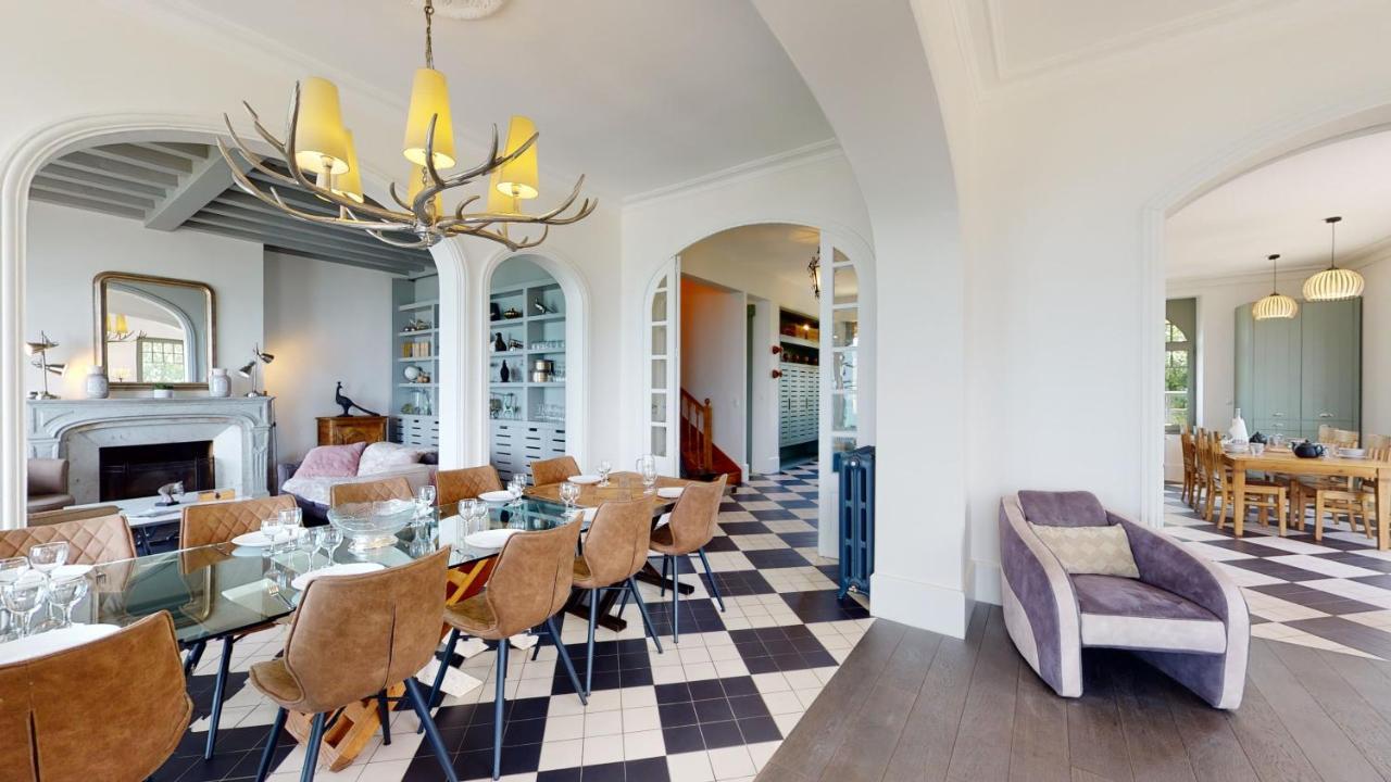 Les Roches Grises, Luxueuse Villa Face Mer, 4Etoiles, Spa Et Jardin Panoramique, Societe La Clef Decamp Granville Eksteriør billede