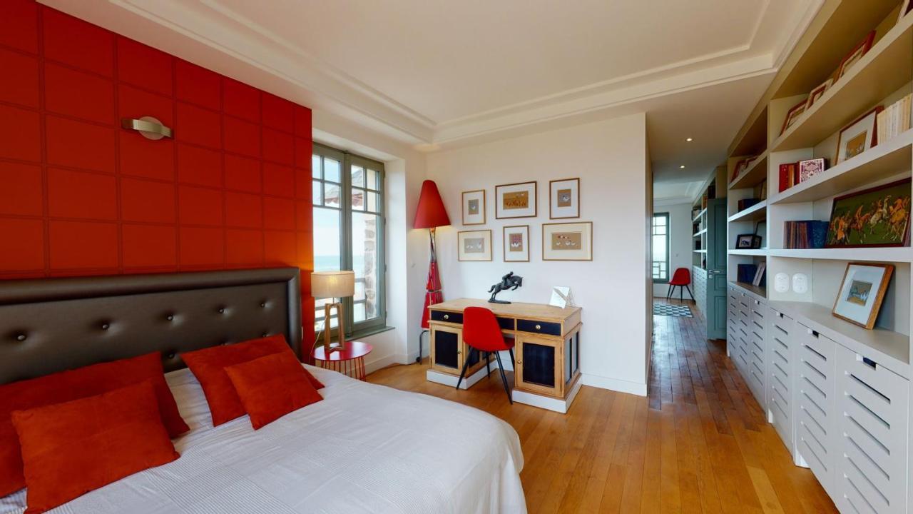 Les Roches Grises, Luxueuse Villa Face Mer, 4Etoiles, Spa Et Jardin Panoramique, Societe La Clef Decamp Granville Eksteriør billede