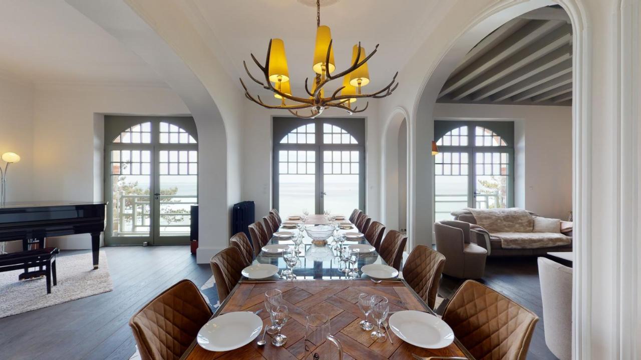Les Roches Grises, Luxueuse Villa Face Mer, 4Etoiles, Spa Et Jardin Panoramique, Societe La Clef Decamp Granville Eksteriør billede