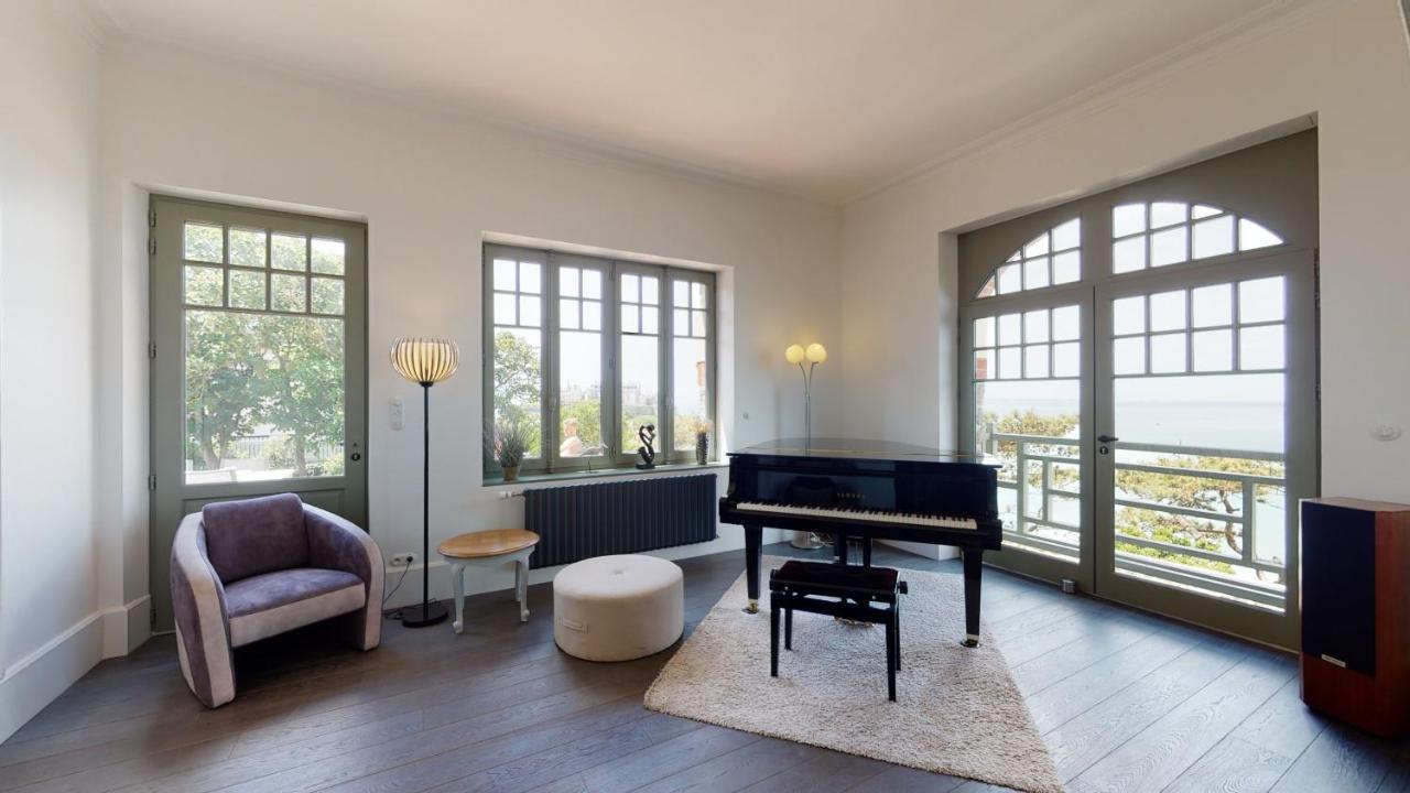 Les Roches Grises, Luxueuse Villa Face Mer, 4Etoiles, Spa Et Jardin Panoramique, Societe La Clef Decamp Granville Eksteriør billede