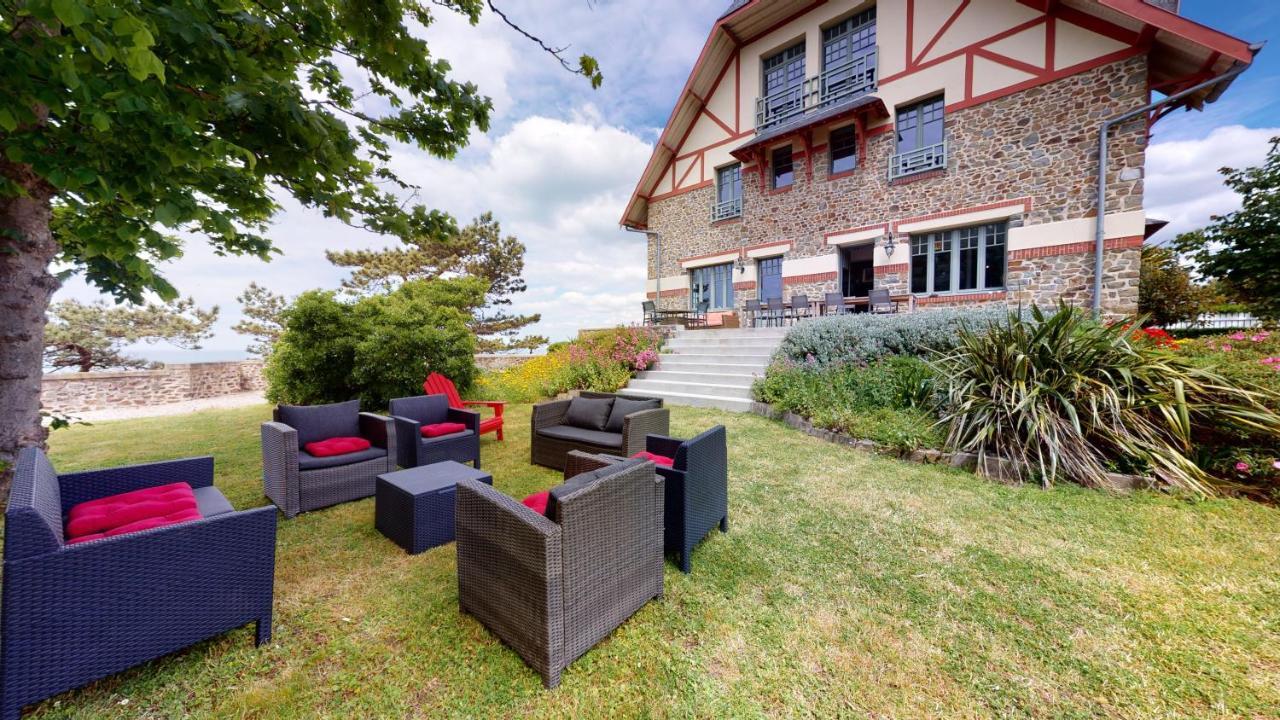 Les Roches Grises, Luxueuse Villa Face Mer, 4Etoiles, Spa Et Jardin Panoramique, Societe La Clef Decamp Granville Eksteriør billede