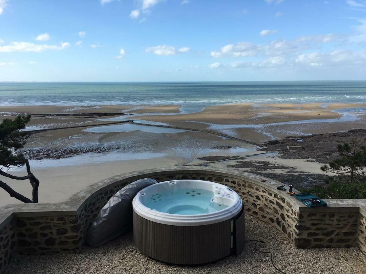 Les Roches Grises, Luxueuse Villa Face Mer, 4Etoiles, Spa Et Jardin Panoramique, Societe La Clef Decamp Granville Eksteriør billede
