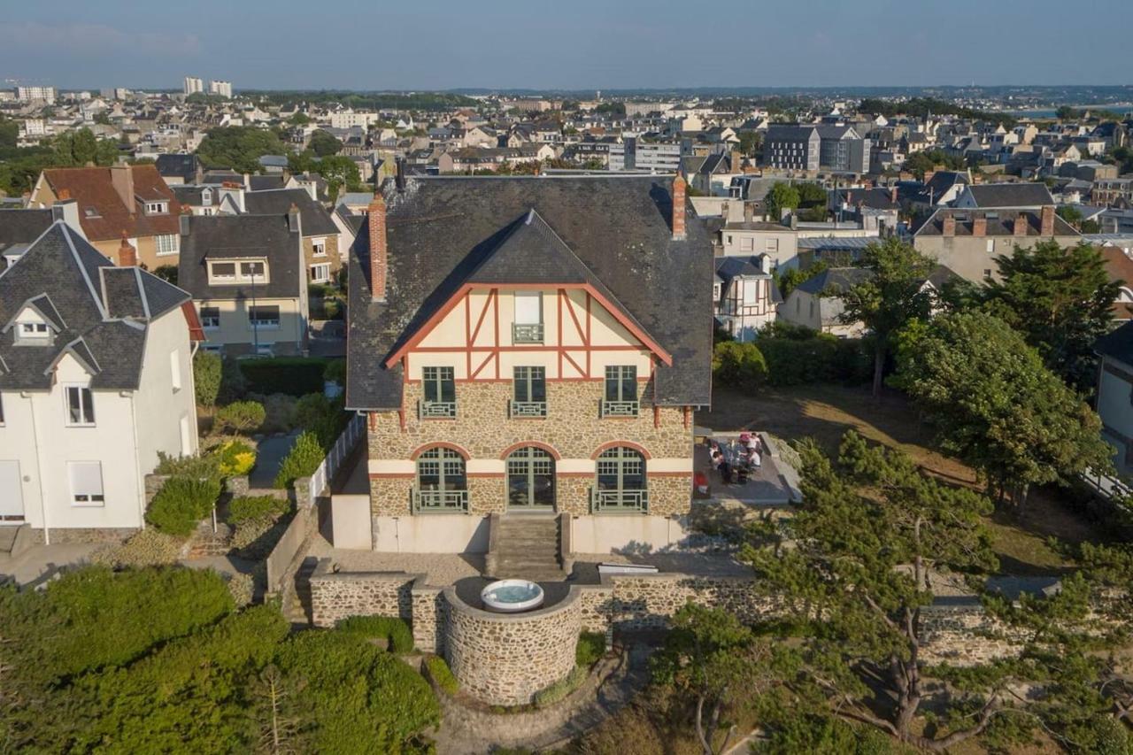 Les Roches Grises, Luxueuse Villa Face Mer, 4Etoiles, Spa Et Jardin Panoramique, Societe La Clef Decamp Granville Eksteriør billede
