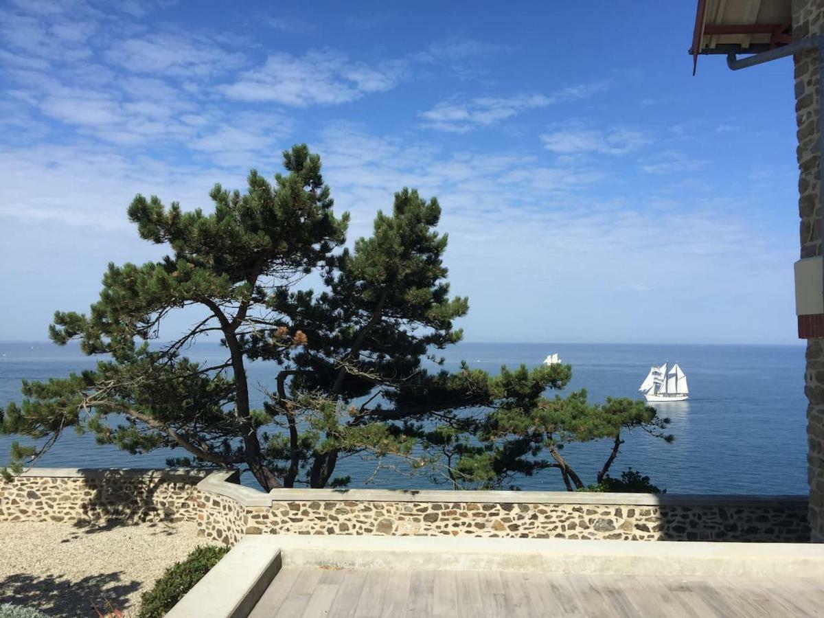 Les Roches Grises, Luxueuse Villa Face Mer, 4Etoiles, Spa Et Jardin Panoramique, Societe La Clef Decamp Granville Eksteriør billede